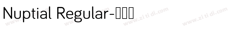 Nuptial Regular字体转换